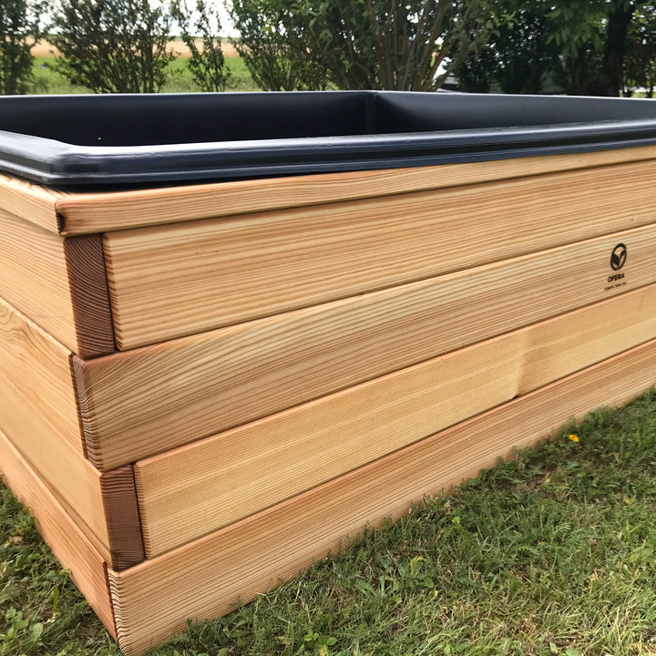 OFERA Aquaponik Fish- Sump Tank, 900l, Lärchenholz Konstruktion