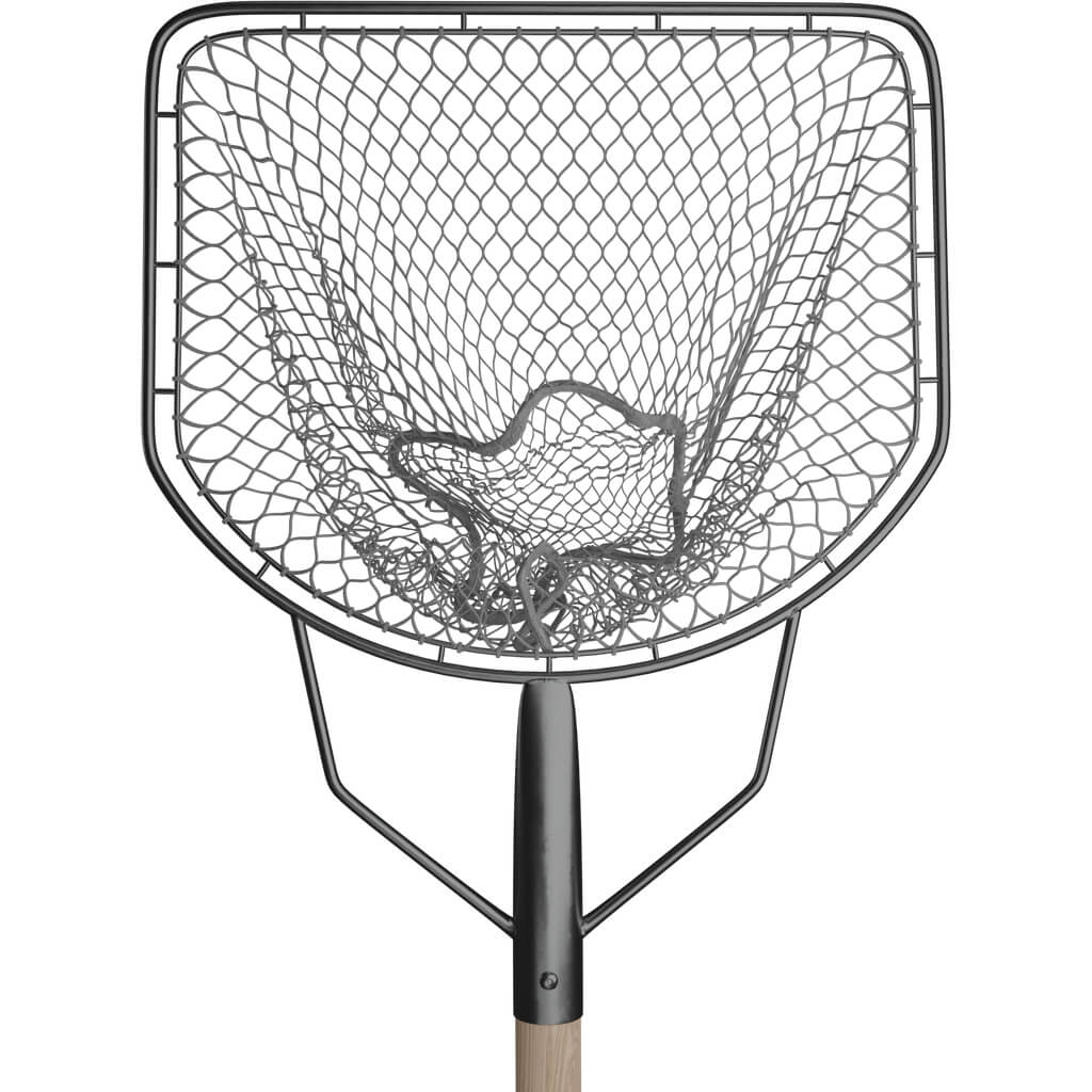 Aquaponics landing net, professional catching net with wooden handle