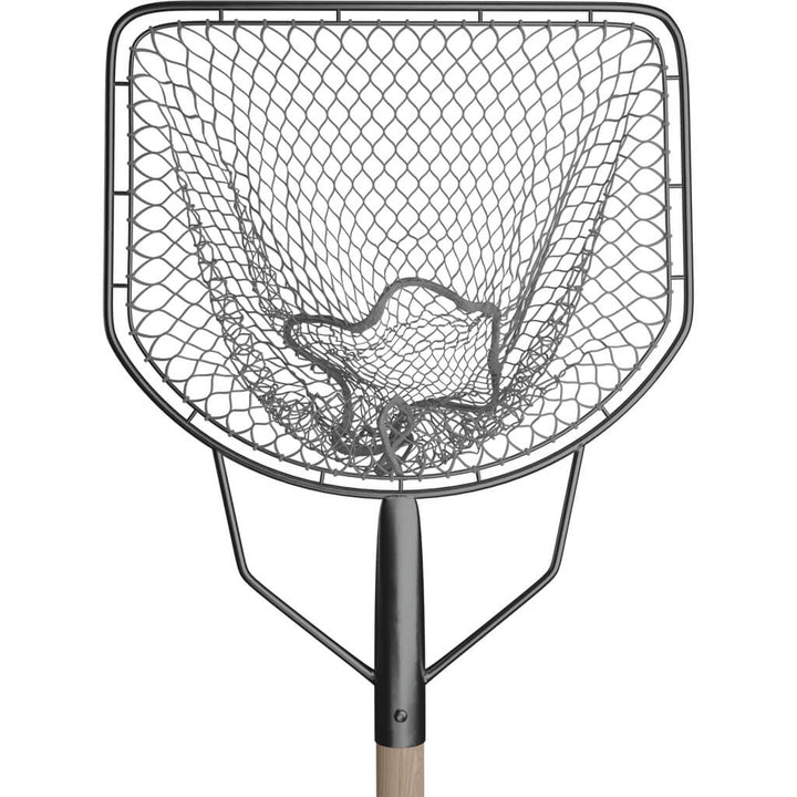 Aquaponics landing net, professional catching net with wooden handle