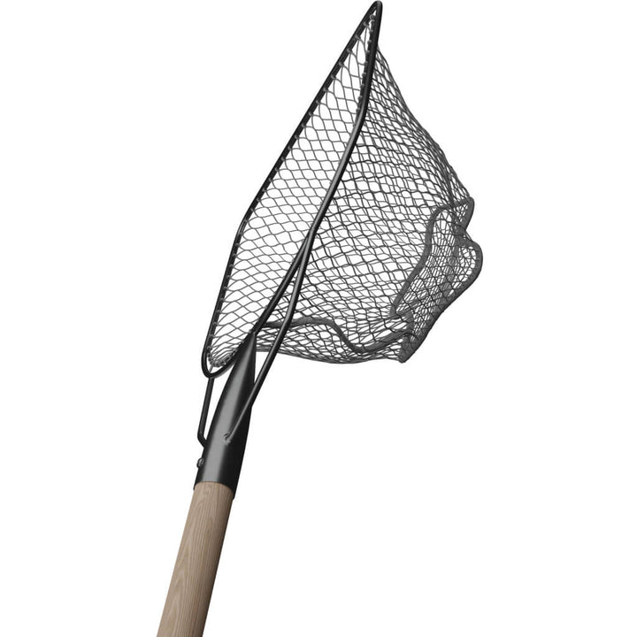 Aquaponics landing net, professional catching net with wooden handle