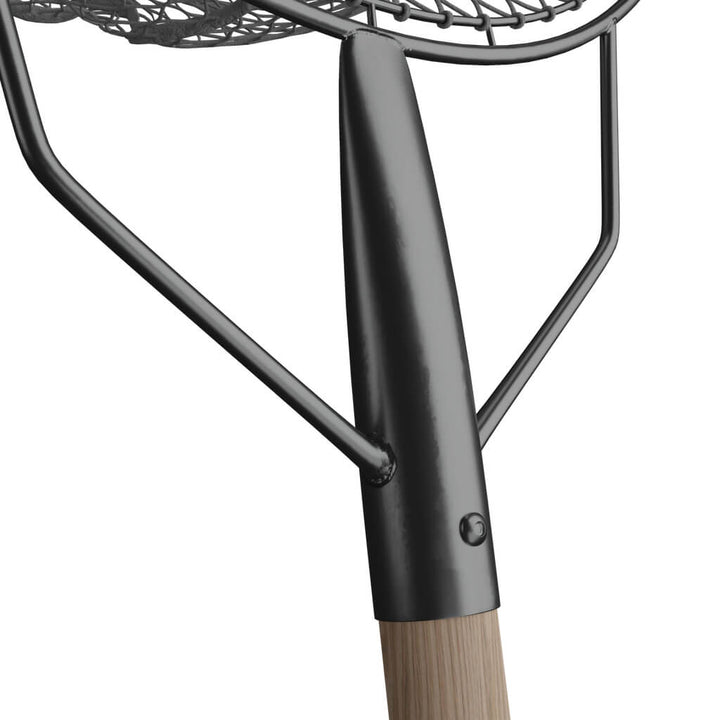 Aquaponics landing net, professional catching net with wooden handle