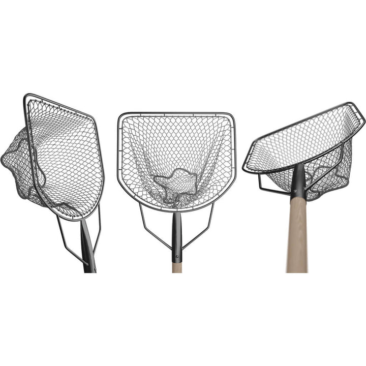 Aquaponics landing net, professional catching net with wooden handle