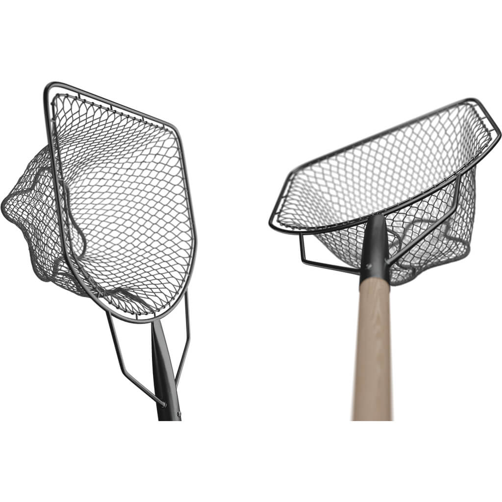 Aquaponics landing net, professional catching net with wooden handle