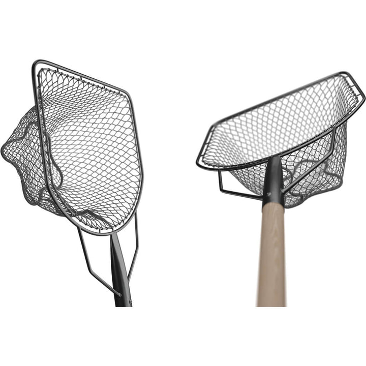 Aquaponics landing net, professional catching net with wooden handle
